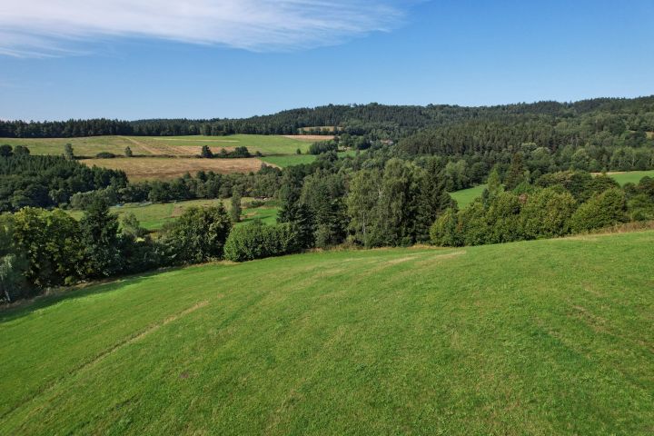 Louka nad pozemkem