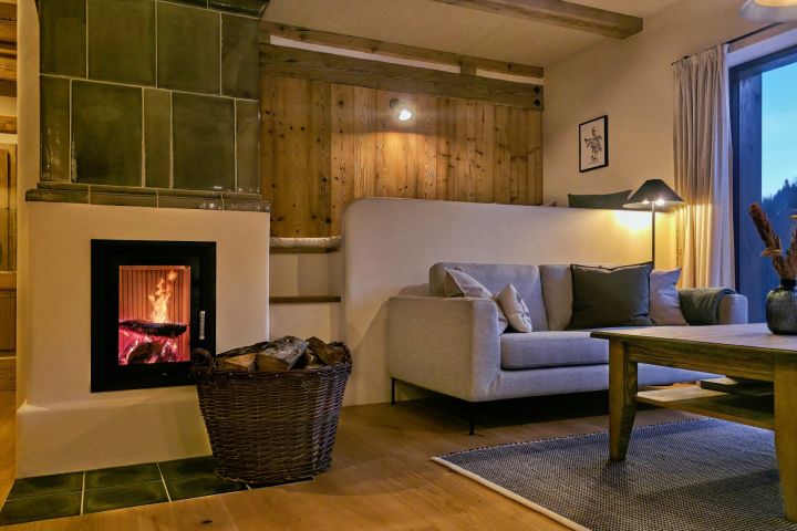 Kachlová kamna se zápecím